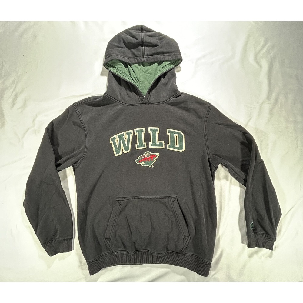 Colosseum Minnesota‎ Wild Black Hoodie size Youth XL NHL Hockey